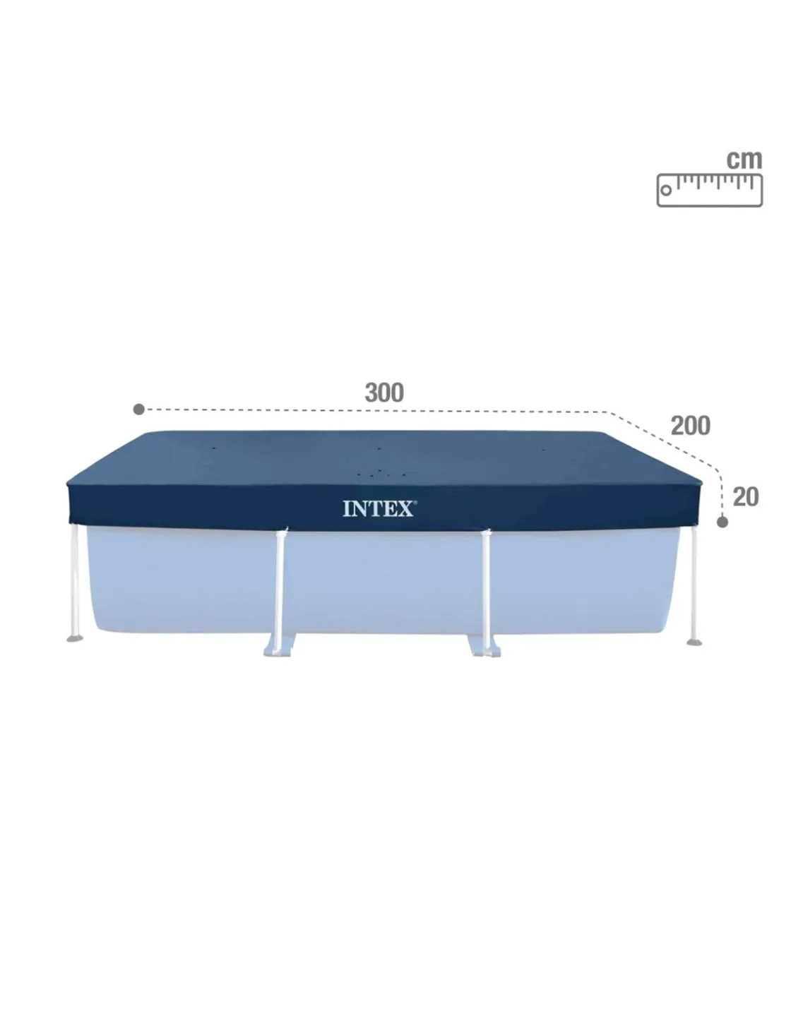 intex Complementos>Cobertor Retráctil P/Piscinas 3x2M