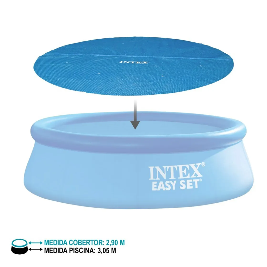 intex Piscinas Y Accesorios>Cobertor Solar Para Piscinas 305Cm