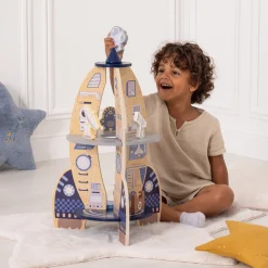 atmosphera4kids Accesorios Decorativos>Cohete De MDF Con Acessorios 60cm