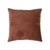 atmosphera Cojines Y Fundas Decorativas>Cojín ARUM rayas marrón 38x38cm