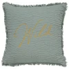 atmosphera Cojines Y Fundas Decorativas>Cojín bordado WILD ROMANCE verde 45x45cm