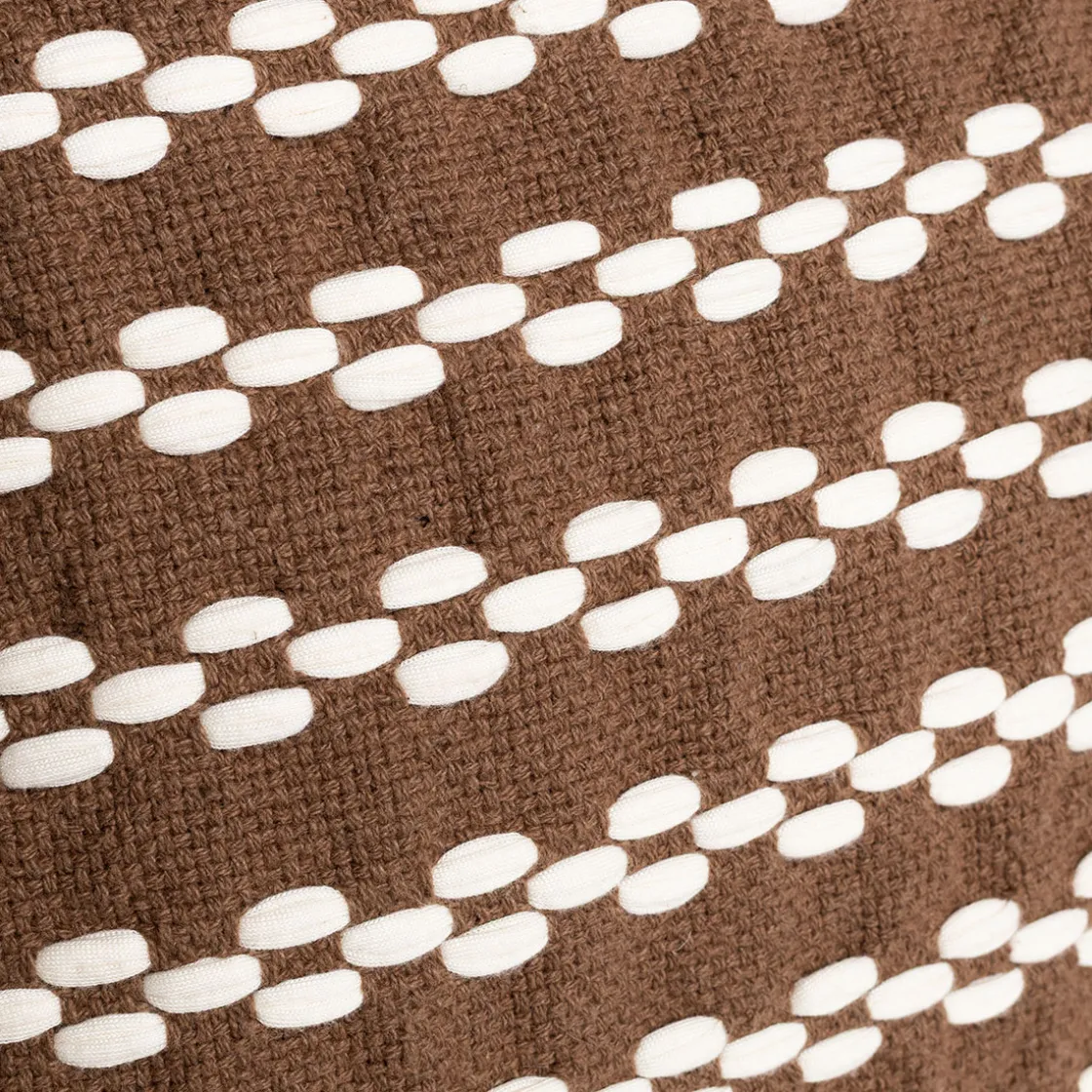 hôma Cojines Y Fundas Decorativas>Cojín BRAID marrón 45x45cm
