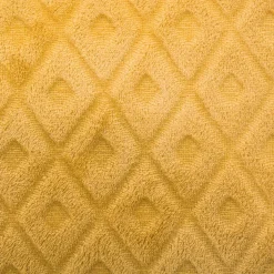 atmosphera Cojines Y Fundas Decorativas>Cojín 3D Con Rombos Ocre 40x40Cm