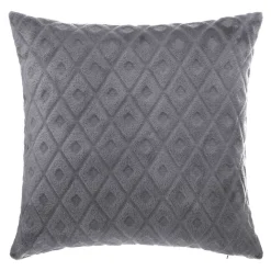 atmosphera Cojines Y Fundas Decorativas>Cojín 3D Rombos Gris 40x40Cm