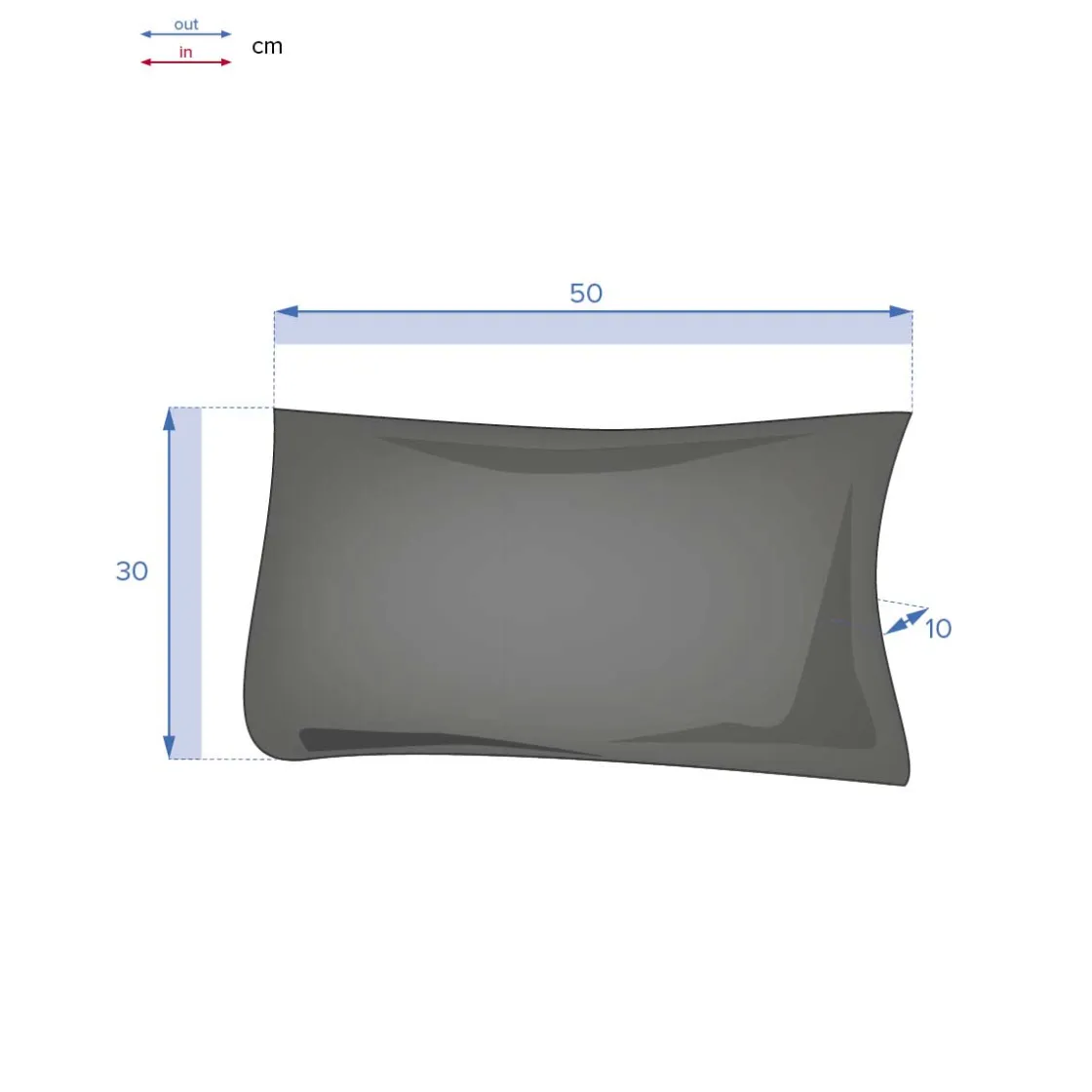 hespéride Textil De Jardín>Cojín de exterior KORAI azul canard