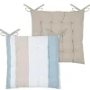 Cojines Y Fundas Decorativas>Cojín de silla HARBOR azul 38x38cm