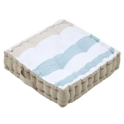 Cojines Y Fundas Decorativas>Cojín de suelo a rayas azules HARBOR 45x45cm