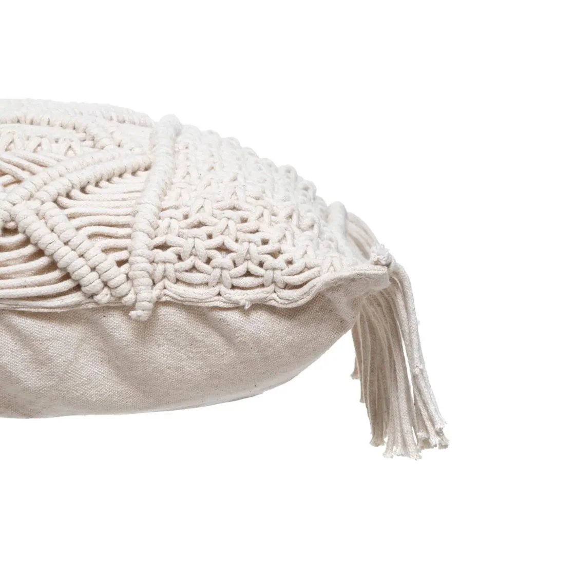 atmosphera Cojines Y Fundas Decorativas>Cojín Idylle Folk De Macramé 30x50Cm