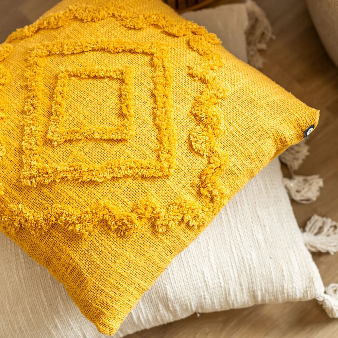 atmosphera Cojines Y Fundas Decorativas>Cojín Inca Ocre 40x40Cm