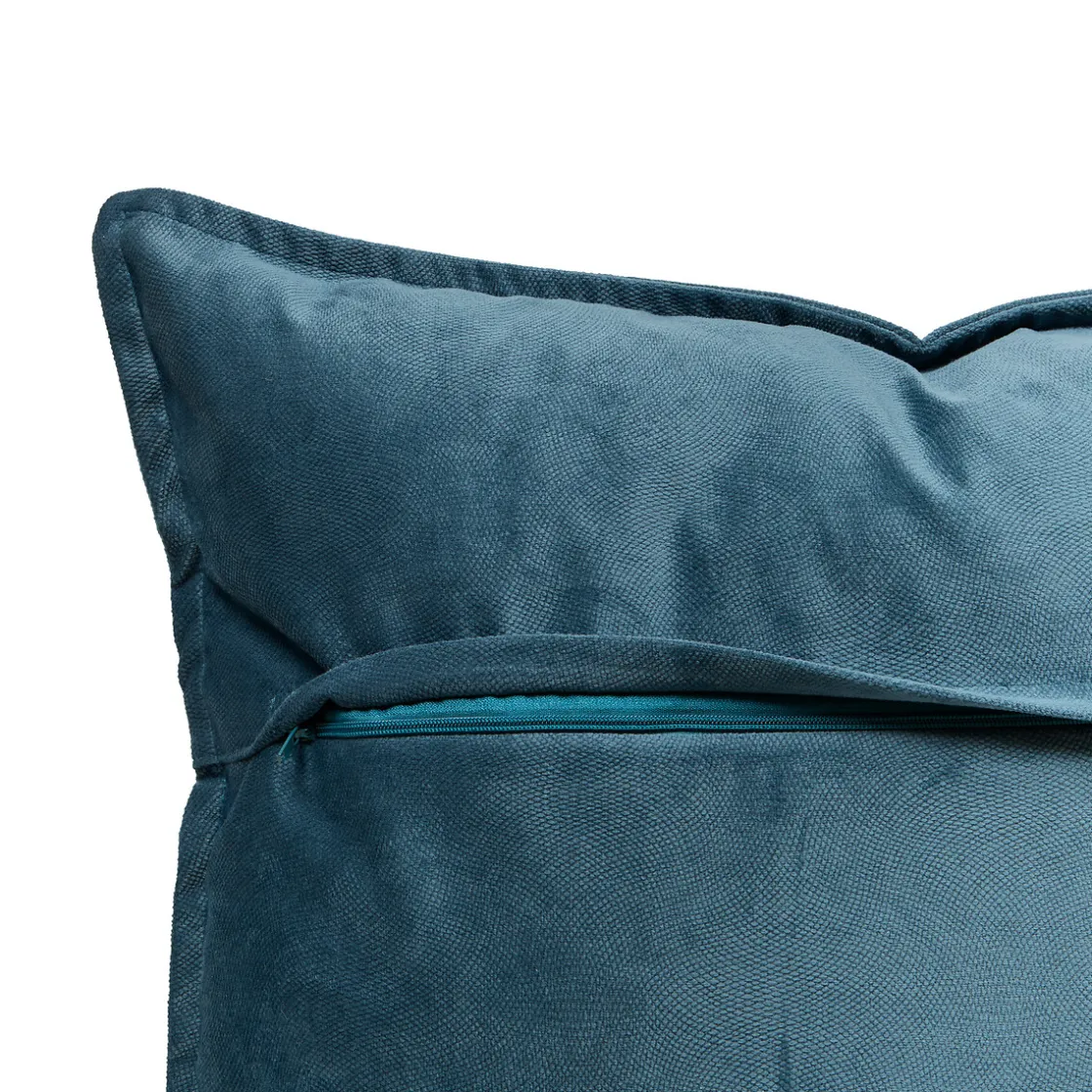 atmosphera Cojines Y Fundas Decorativas>Cojín LILOU de tela azul oscuro