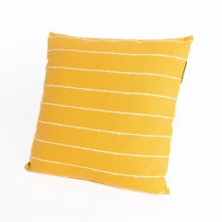 Cojines Y Fundas Decorativas>Cojín LINECHIC amarillo de algodón 45x45cm