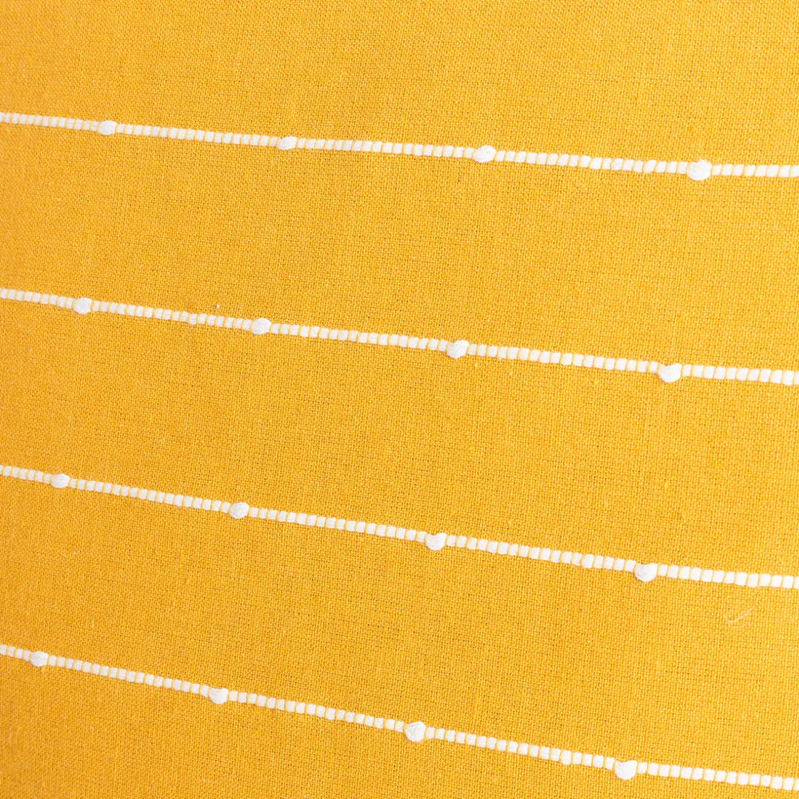 Cojines Y Fundas Decorativas>Cojín LINECHIC amarillo de algodón 45x45cm