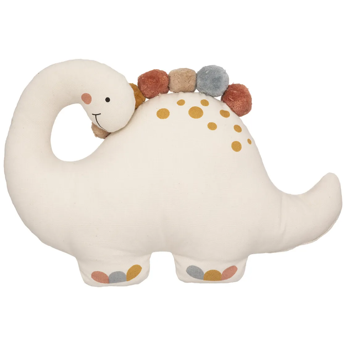 atmosphera4kids Téxtil>Cojín OASIS dinosaurio con pompones