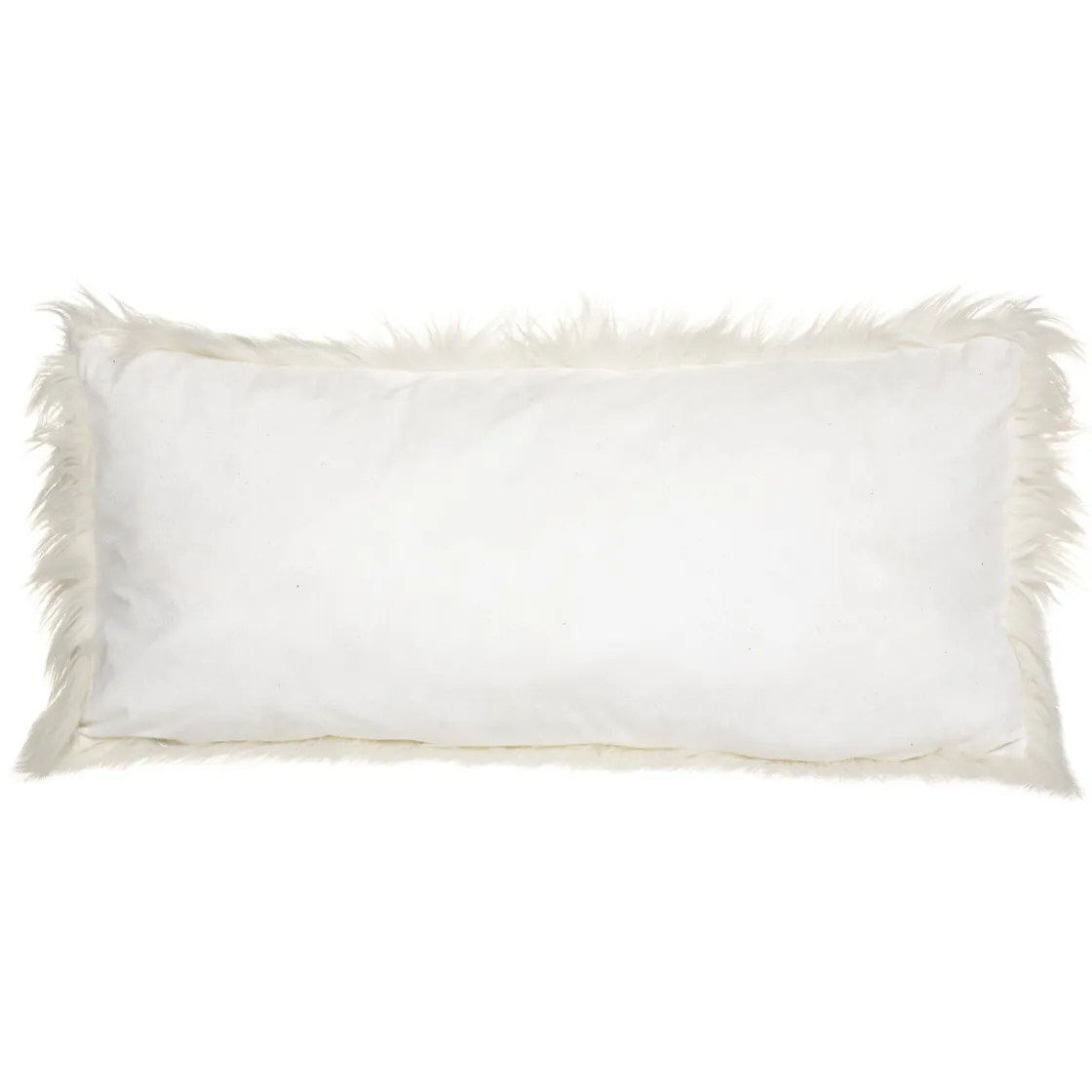 atmosphera Cojines Y Fundas Decorativas>Cojín Oslo Marfil Con Pelo 35x75Cm