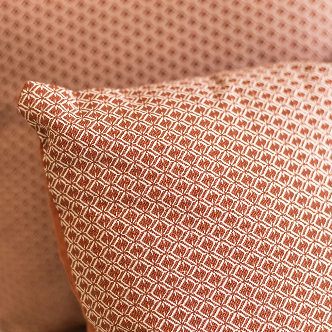 atmosphera Cojines Y Fundas Decorativas>Cojín Otto Terracota 38x38cm