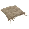 atmosphera Cojines Y Fundas Decorativas>Cojín Para Silla Bouclette Gris Pardo 38x38cm