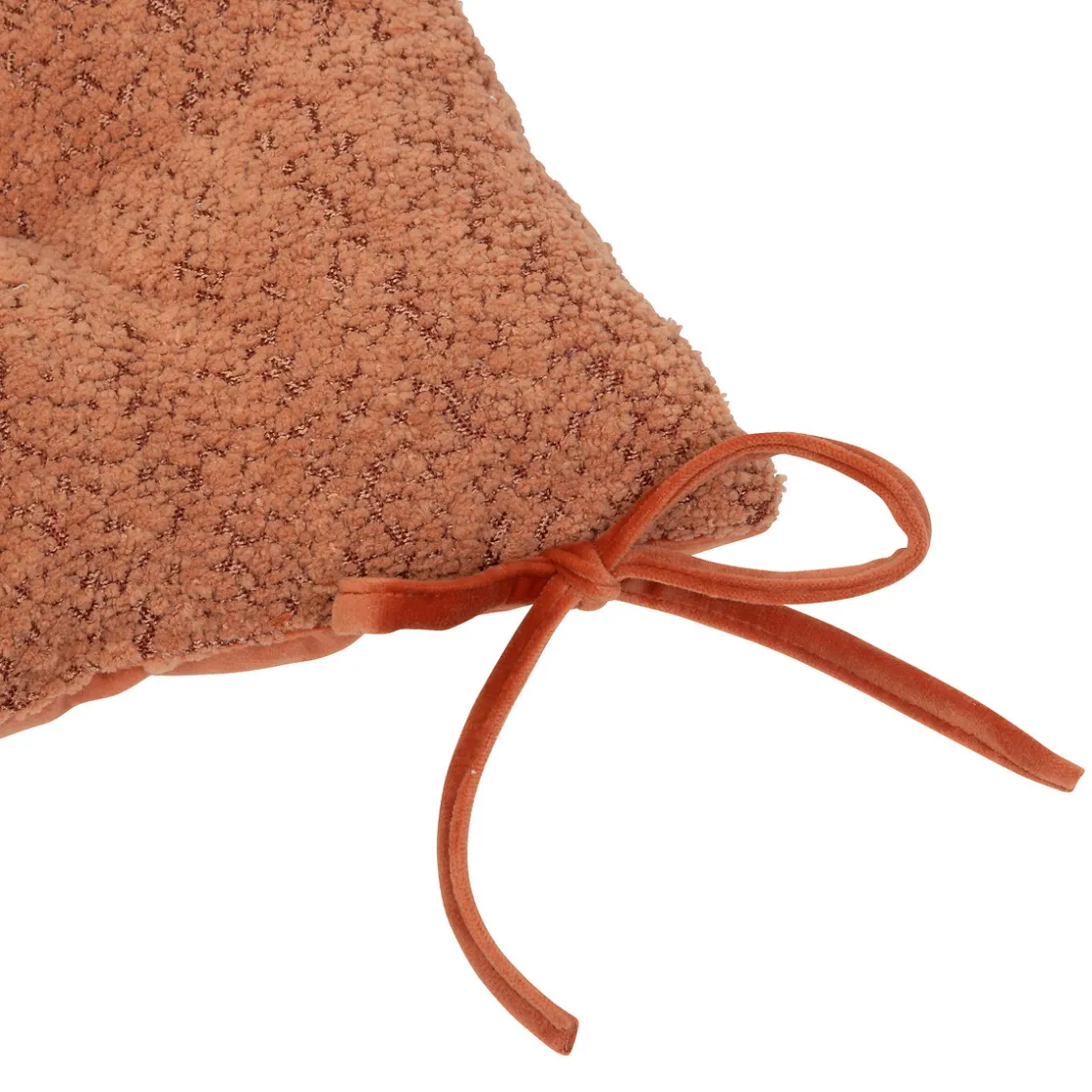 atmosphera Cojines Y Fundas Decorativas>Cojín Para Silla Bouclette Terracota 38x38cm