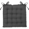 atmosphera Textil De Cocina>Cojín Para Silla Gris Oscuro 38x38Cm