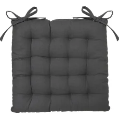 atmosphera Textil De Cocina>Cojín Para Silla Gris Oscuro 38x38Cm