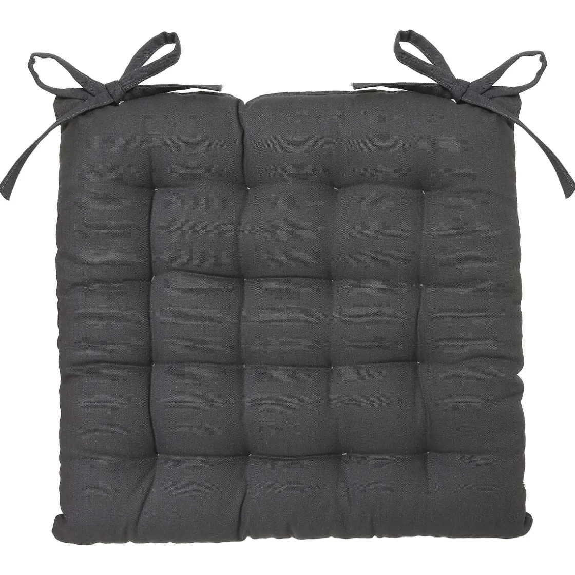 atmosphera Textil De Cocina>Cojín Para Silla Gris Oscuro 38x38Cm