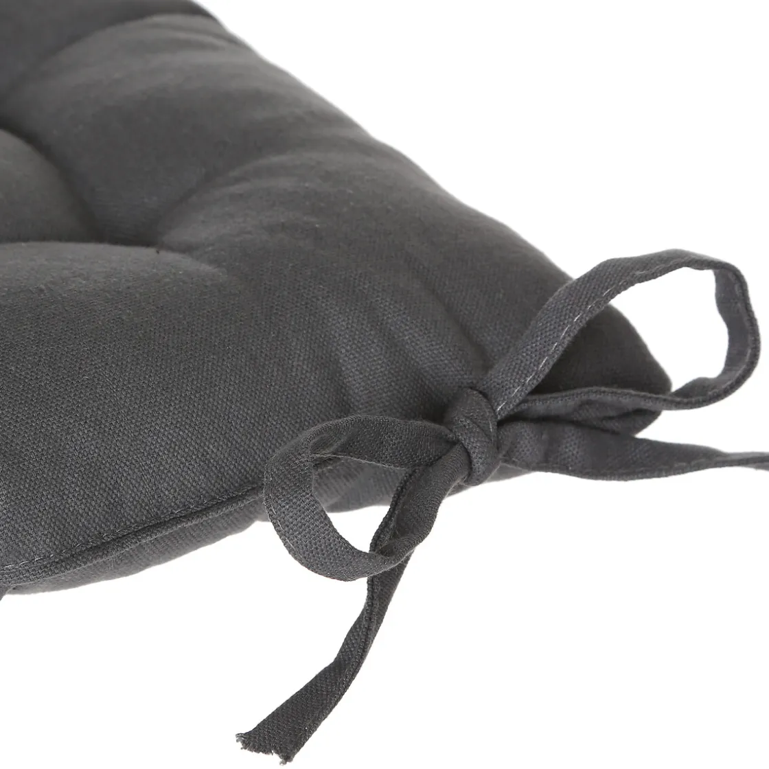 atmosphera Textil De Cocina>Cojín Para Silla Gris Oscuro 38x38Cm