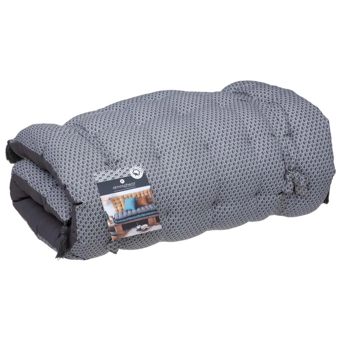 atmosphera Cojines Y Fundas Decorativas>Cojín Suelo Matress Otto Gris 60x120Cm