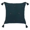 atmosphera Cojines Y Fundas Decorativas>Cojín Winter Light Gaze Azul Con Cruces