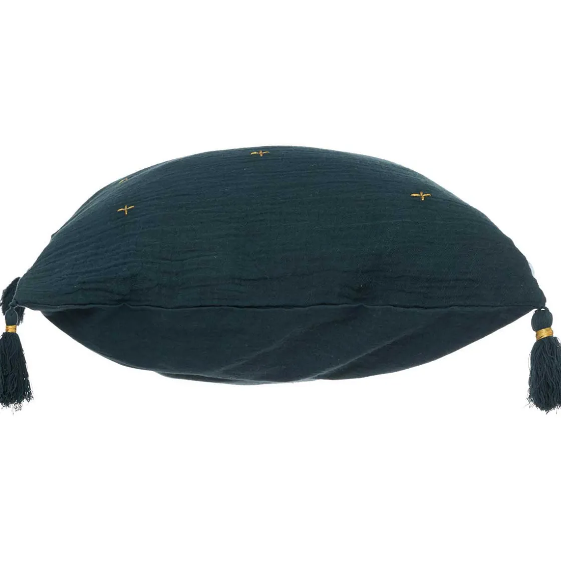 atmosphera Cojines Y Fundas Decorativas>Cojín Winter Light Gaze Azul Con Cruces