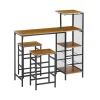 Mesas Para Comer>Cojunto de bar DAHLIA mesa y 2 taburetes