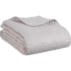 atmosphera Edredones Y Colchas>Colcha con 2 fundas de cojín gris pardo 240X260cm