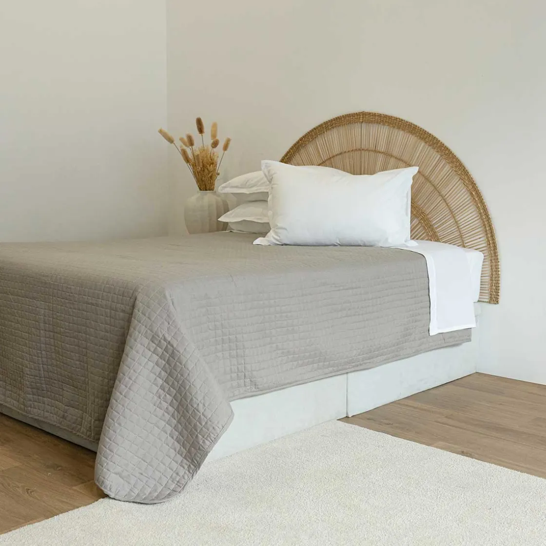 atmosphera Edredones Y Colchas>Colcha Doble Grace Gris Pardo 250x250cm