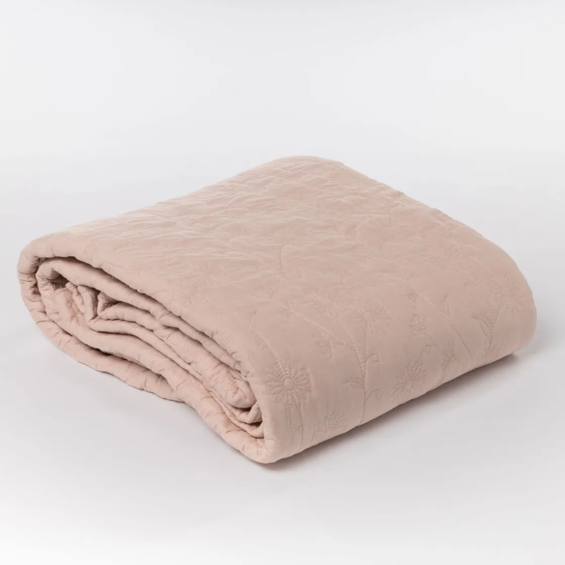 Edredones Y Colchas>Colcha rosa DAISY 220x240cm