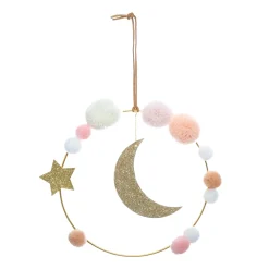 atmosphera4kids Accesorios Decorativos>Colgante Luna/Estrella 14.5x3x21.5Cm