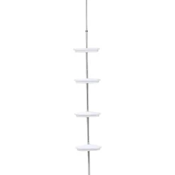 Cestas De Almacenamiento>Columna De Ducha De Aluminio 4 Jaboneras