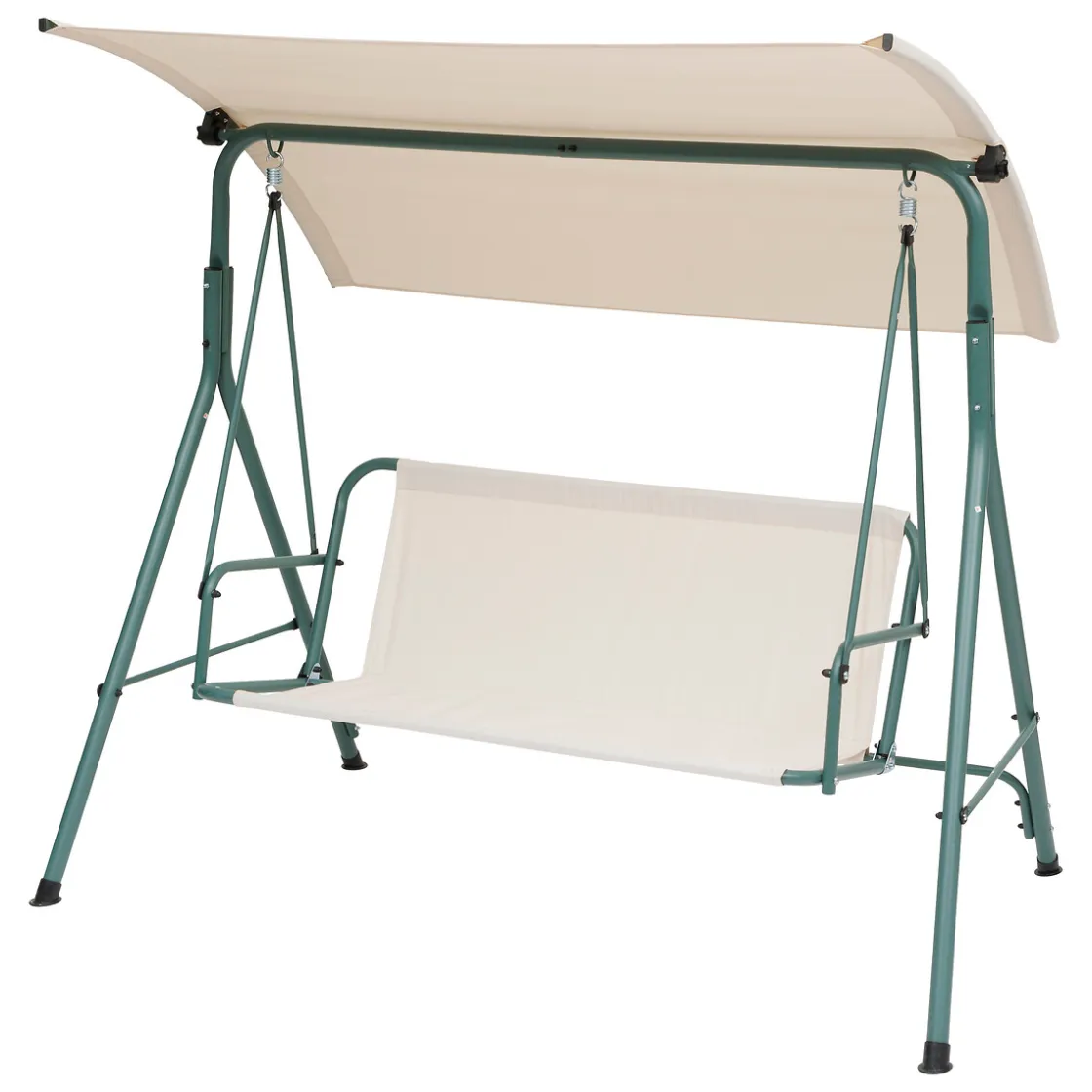 hespéride Columpios>Columpio de acero beige y verde