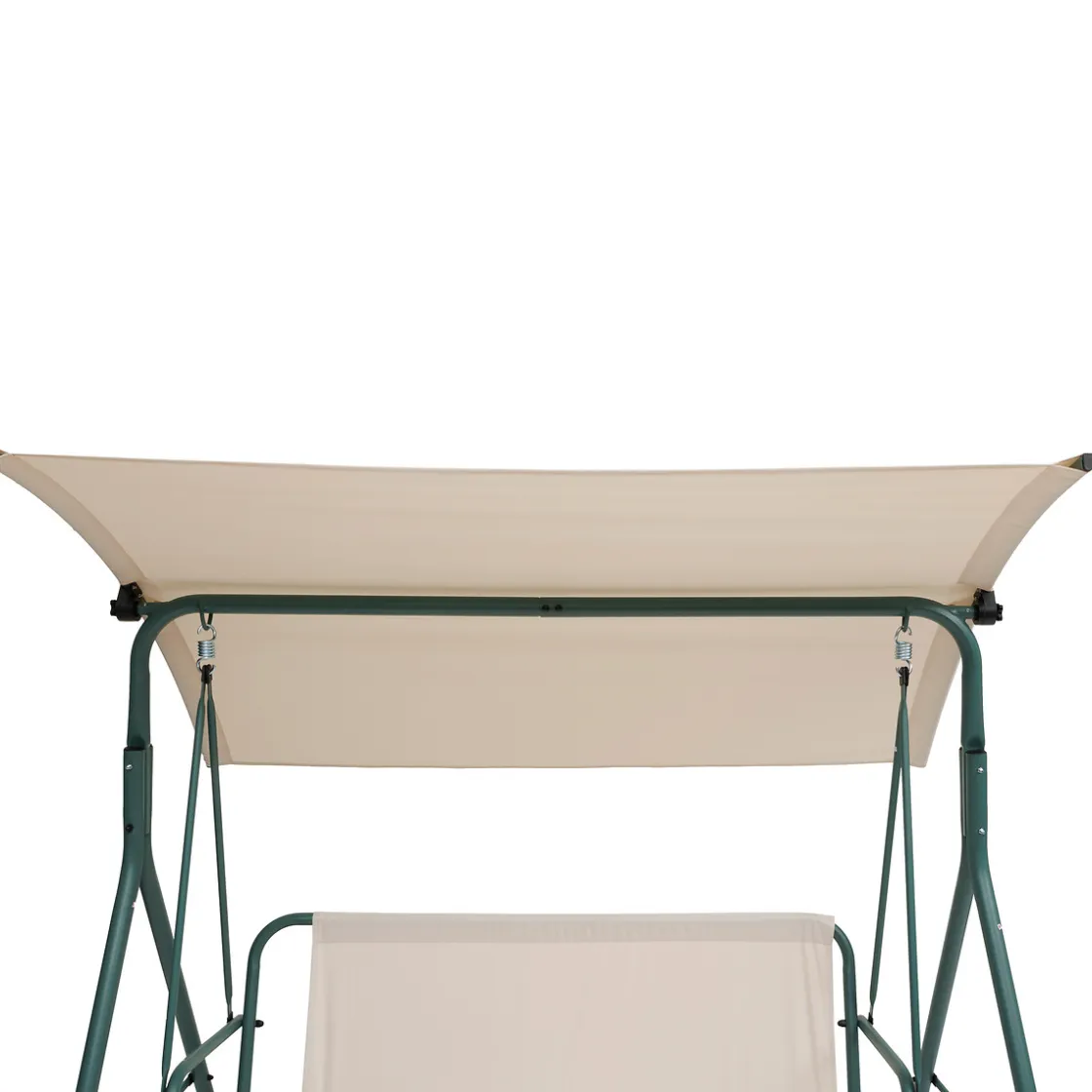 hespéride Columpios>Columpio de acero beige y verde