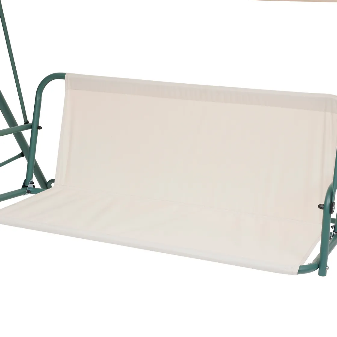 hespéride Columpios>Columpio de acero beige y verde