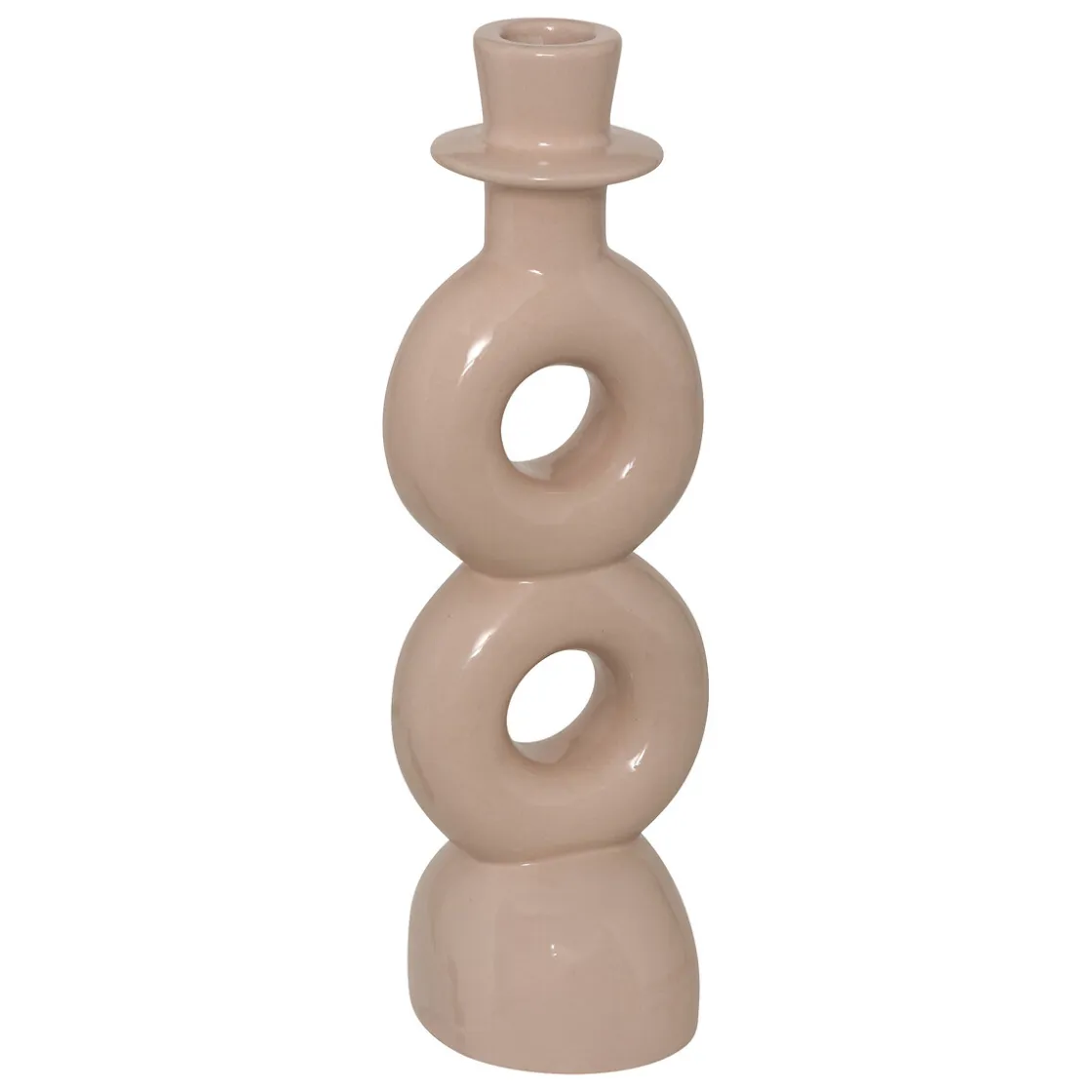 atmosphera Portavelas Y Candelabros>Conjunto de 2 candelabros de cerámica MALA 18/25cm