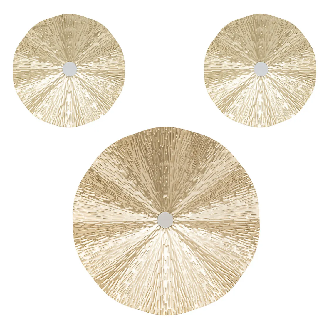 atmosphera Lienzos Y Cuadros Decorativos|Estilo Oriental>Conjunto de 3 marcos decorativos de metal LESLIE