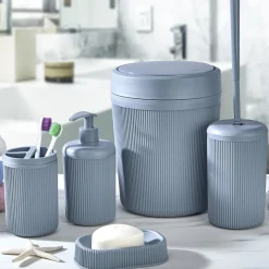 Accesorios De Lavabo>Conjunto de 5 piezas wc ALESTA gris