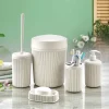 Accesorios De Lavabo>Conjunto de 5 piezas wc ALESTA crema