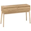 5five Aparadores Y Consolas|Estilo Rústico>Consola Abana Beige De MDF Con 2 Cajones