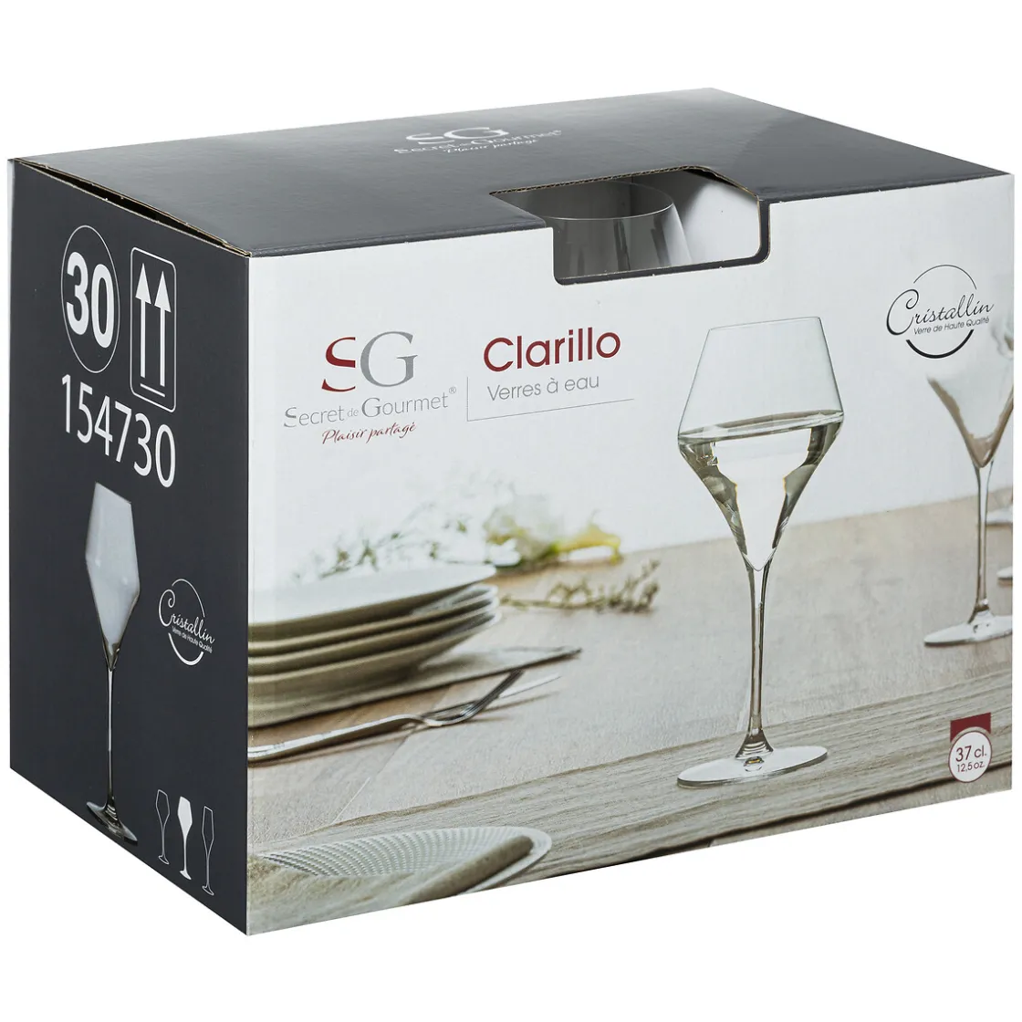 Copas>Copa De Agua Clarillo De Vidrio 37cl