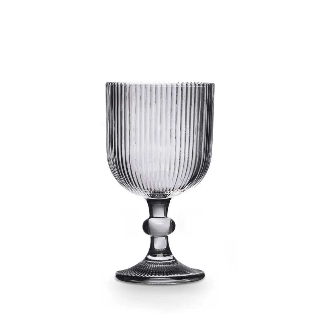 Copas>Copa De Agua Rayas Gris De Vidrio 37cl