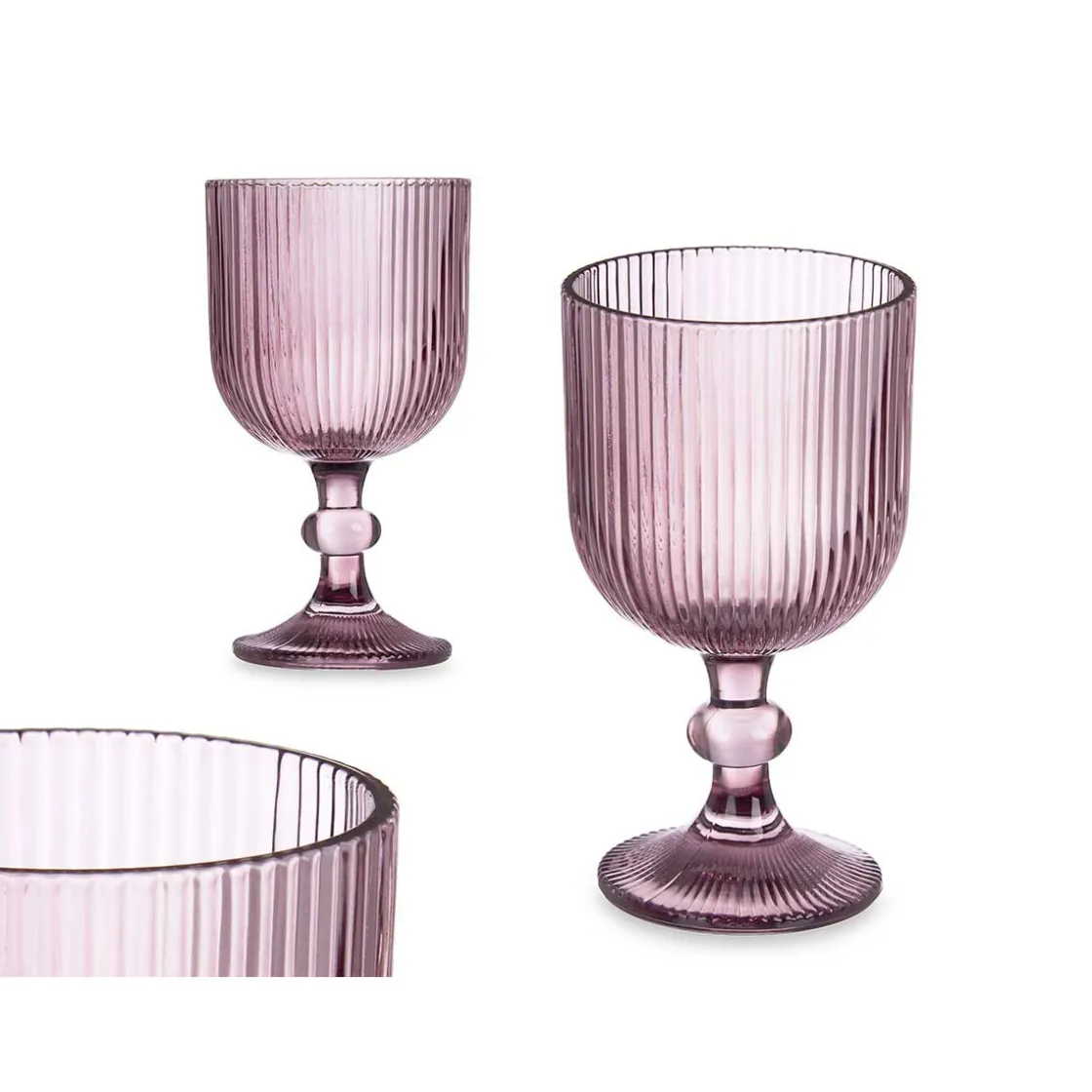 Copas>Copa De Agua Rayas Rosa 37Cl