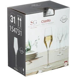 Copas>Copa De Champán De Vidrio Clarillo Cristalino 22cl
