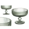 Platos Para Tartas, Tartas Y Bombones>Copa De Helado Verde A Rayas 31Cl