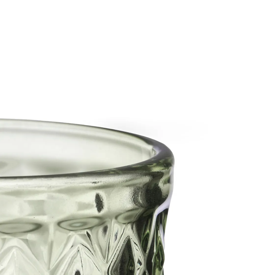 Copas>Copa De Vino Diamante De Vidro Verde 250ml