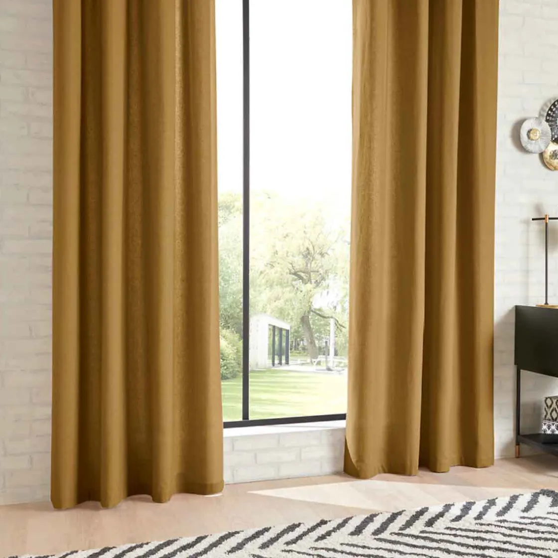 atmosphera Cortinas>Cortina ANJALI caramelo 135x240cm