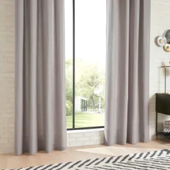 atmosphera Cortinas>Cortina ANJALI gris claro 135x240cm